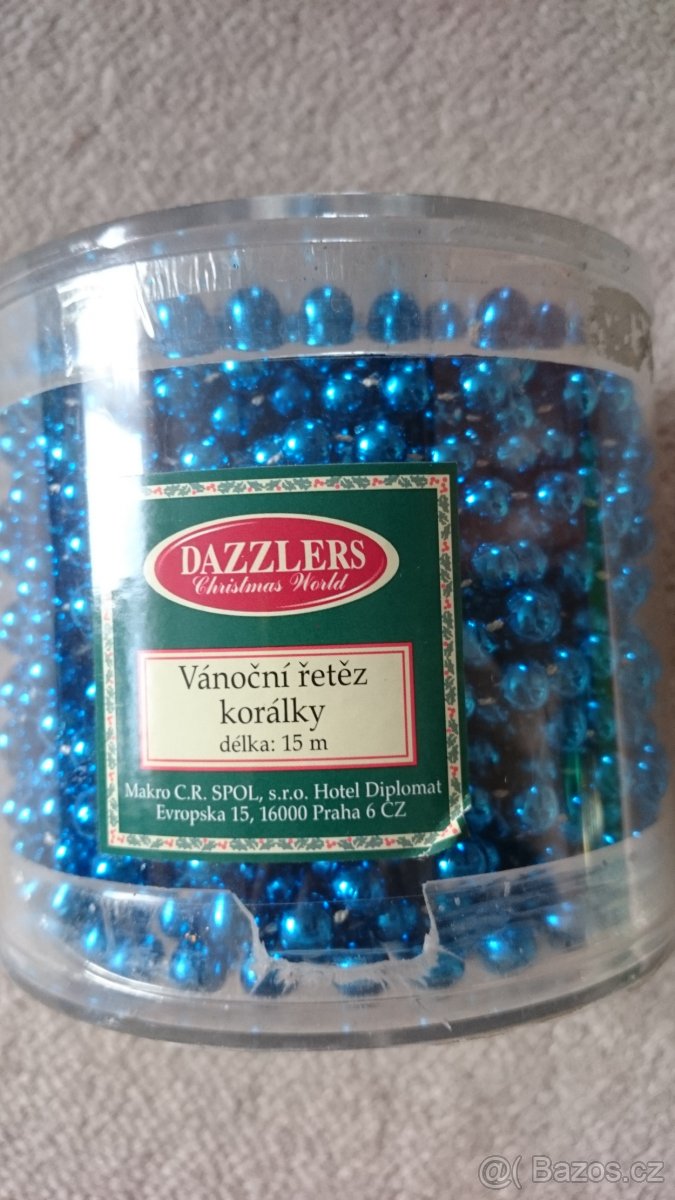 Vánoční řetězy, baňky, ubrusy,...retro
