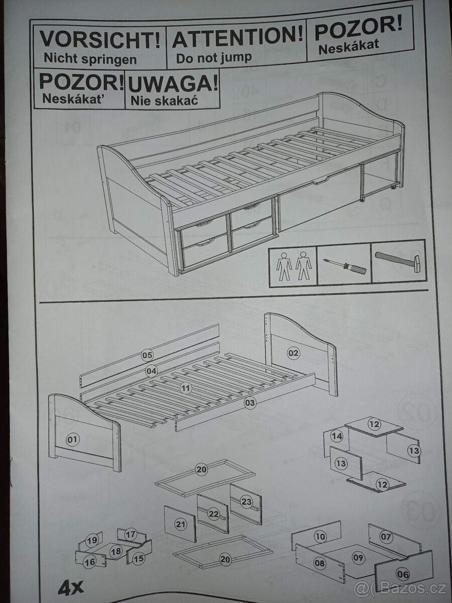 Postel 90×200