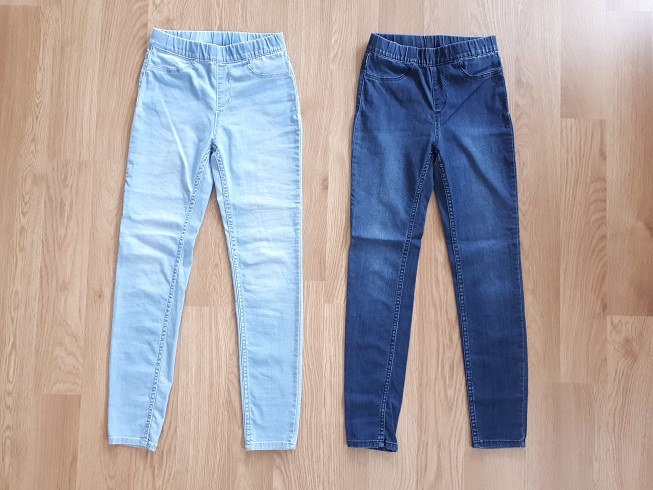 JEGÍNY • NATAHOVACÍ DŽÍNY • SKINNY KALHOTY • H&M vel. 140