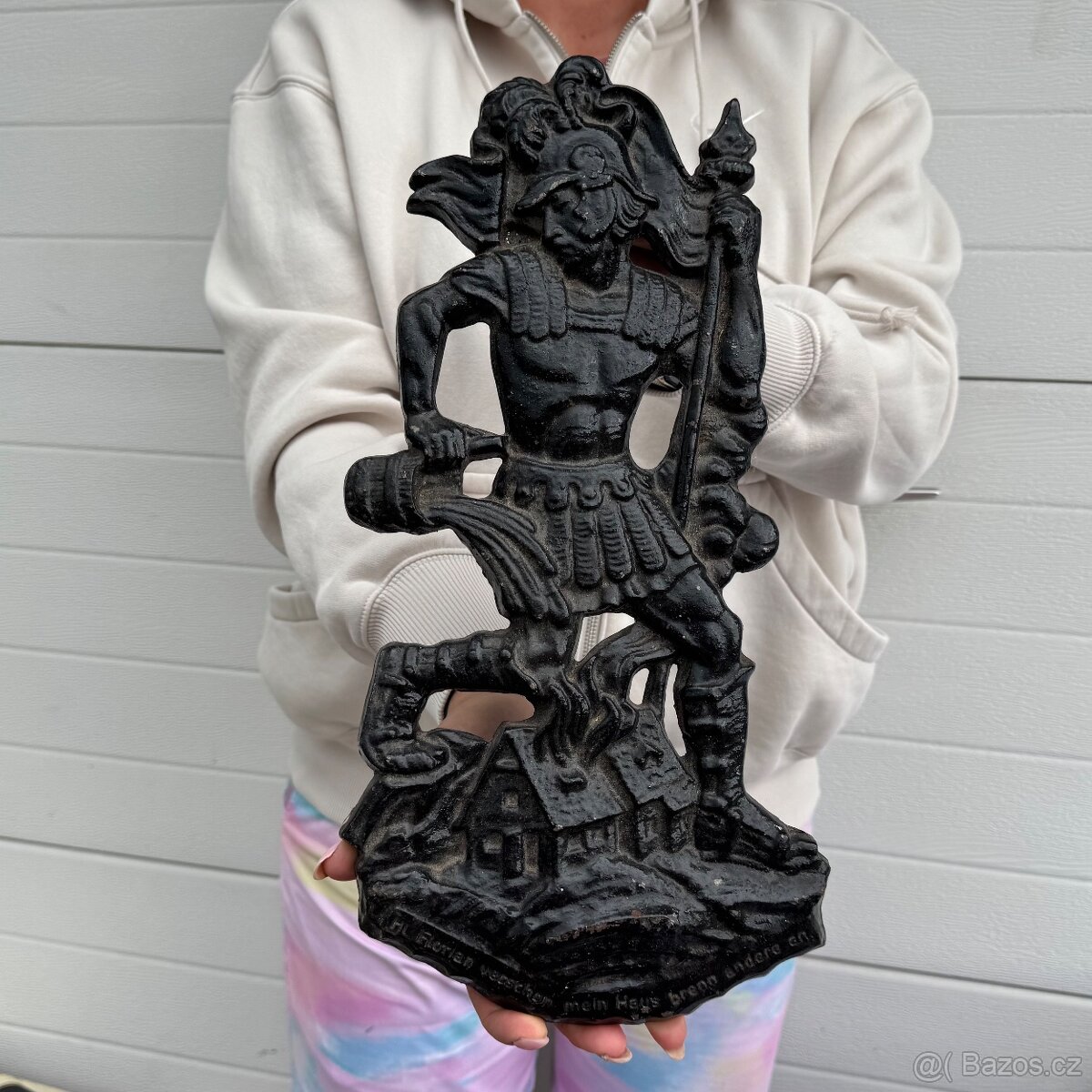 Obraz reliéf svatý Florián patron hasičů 3,5kg