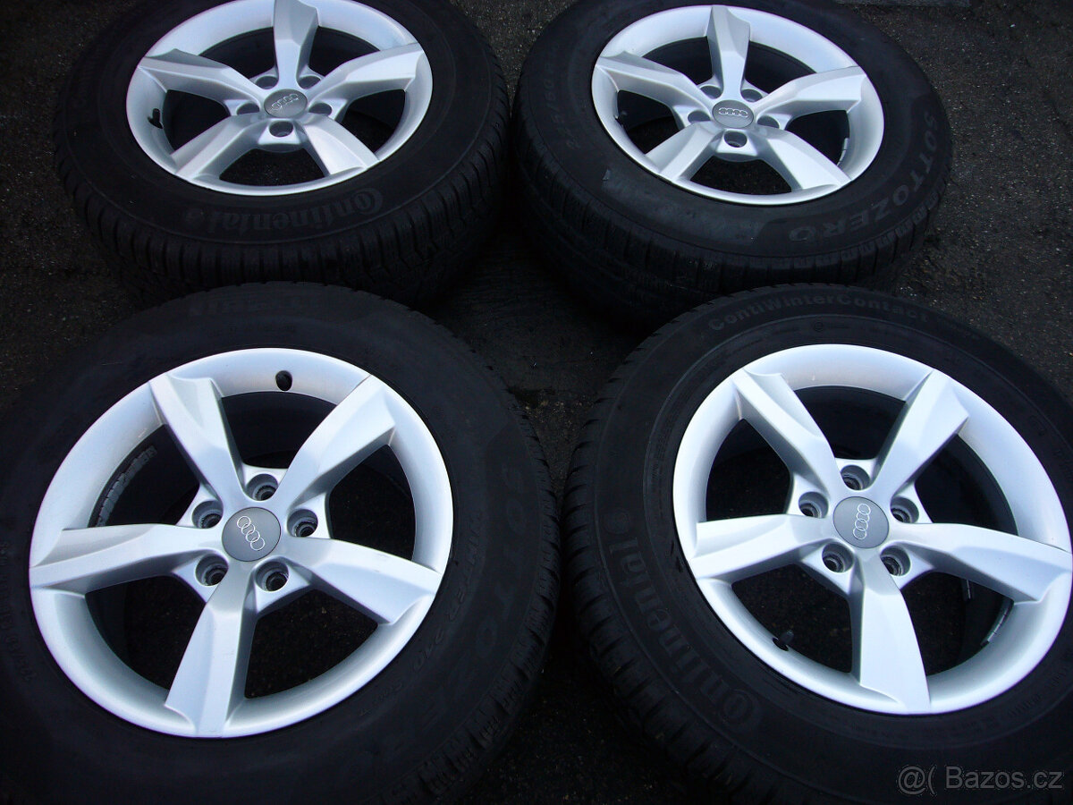 ALU KOLA orig.AUDI 16" 5x112 7,5" et-37,stř.-66,6,