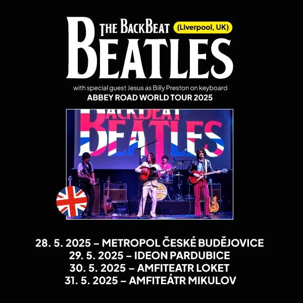 Prodám 2 lístky na Backbeat Beatles Mikulov 31.5.2025