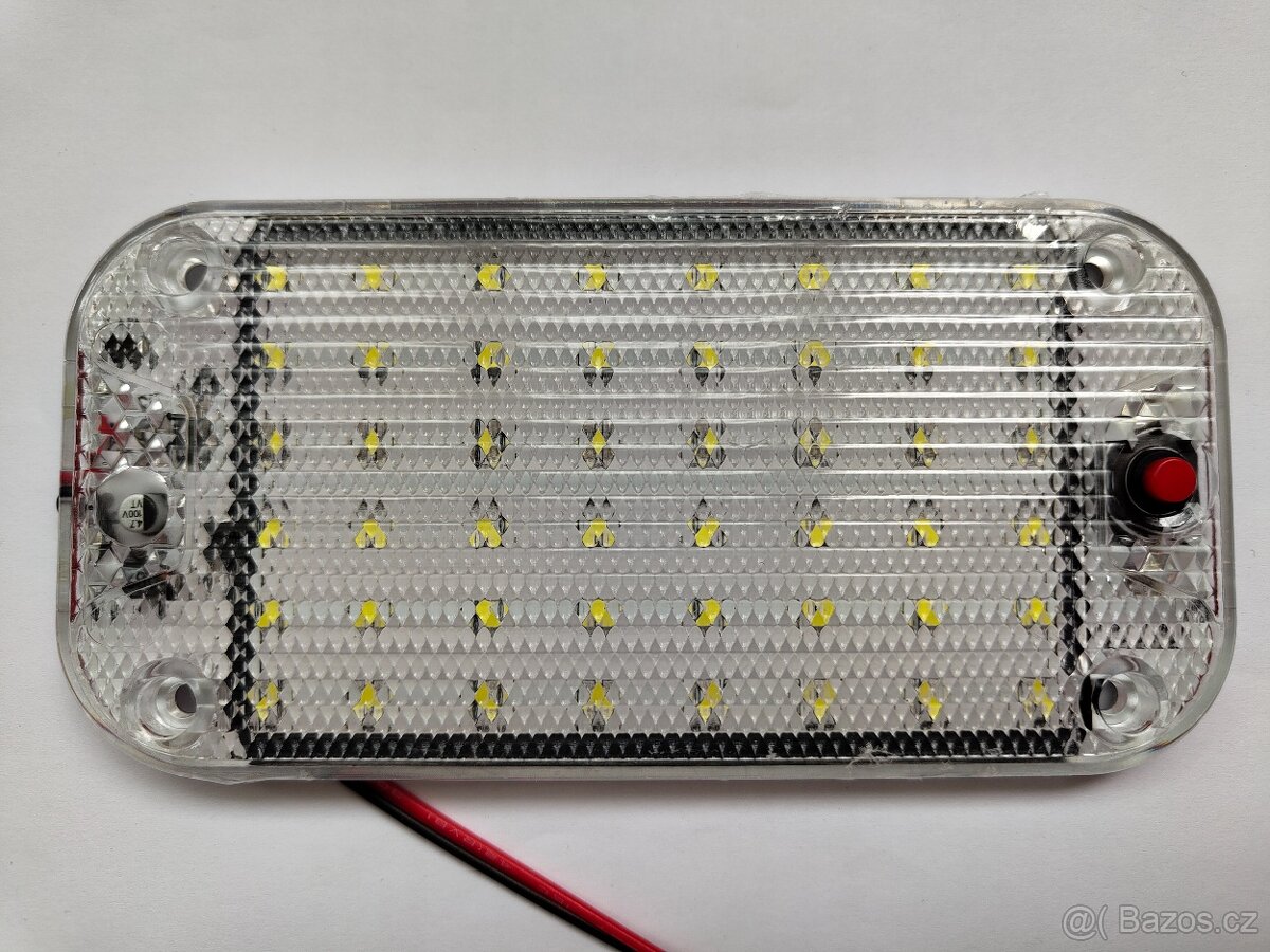 Led světlo 12 / 24v 6500k s vypínačem. Rozměry: 15x7,5x0,9c