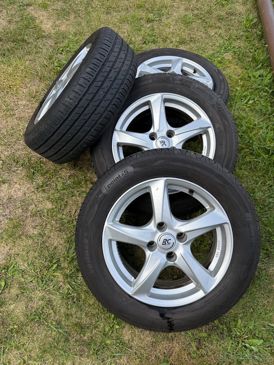 Sada alu kol s letní pneu 205/60 R16