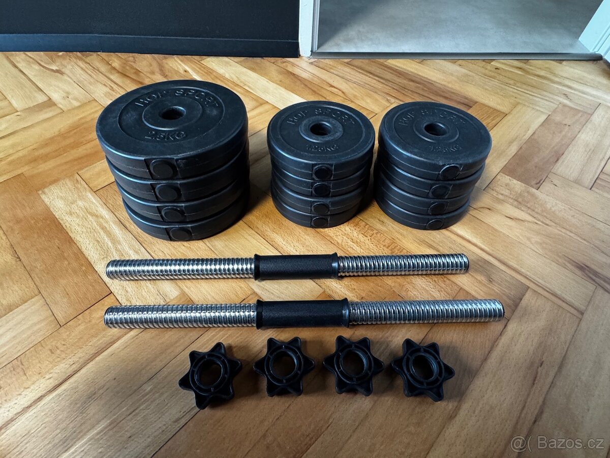 Nakládací činkový set HS 2x10 kg