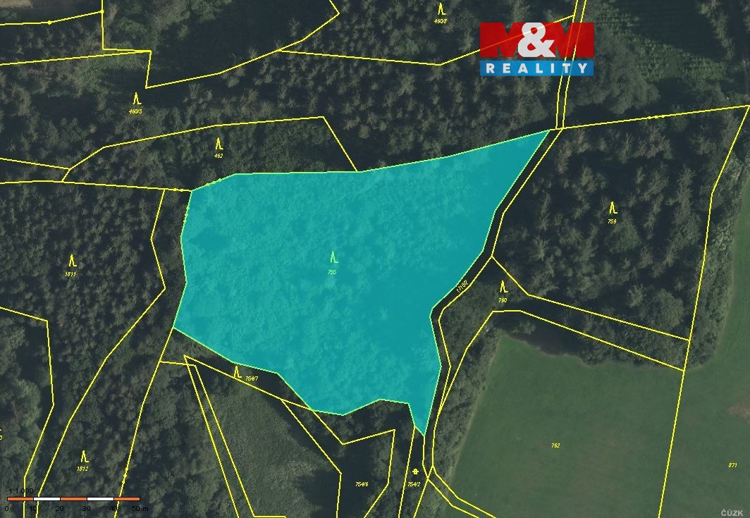 Prodej lesa, 78705 m², Horní Studénky