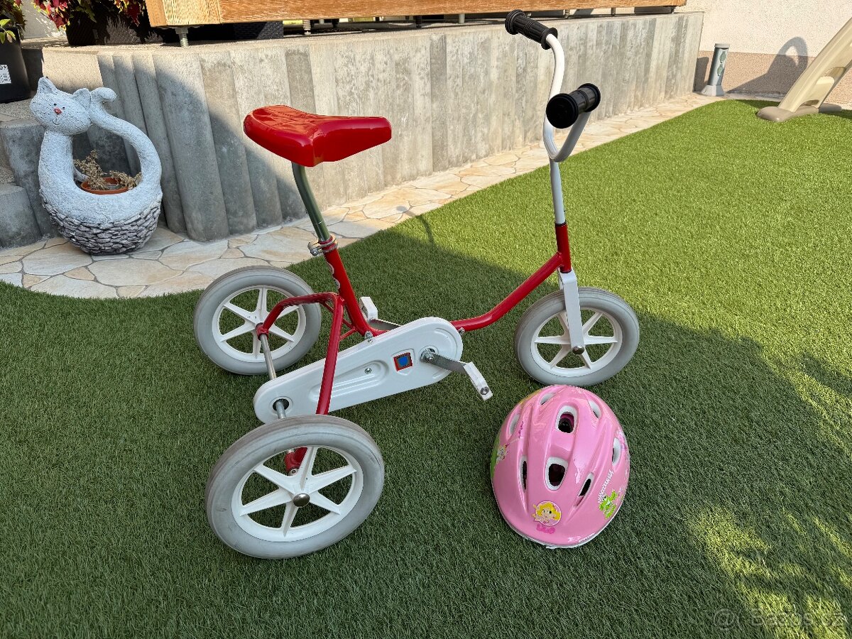 Tříkolka dětská, česká Kovodružstvo KŽD, kvalitní. TOP STAV