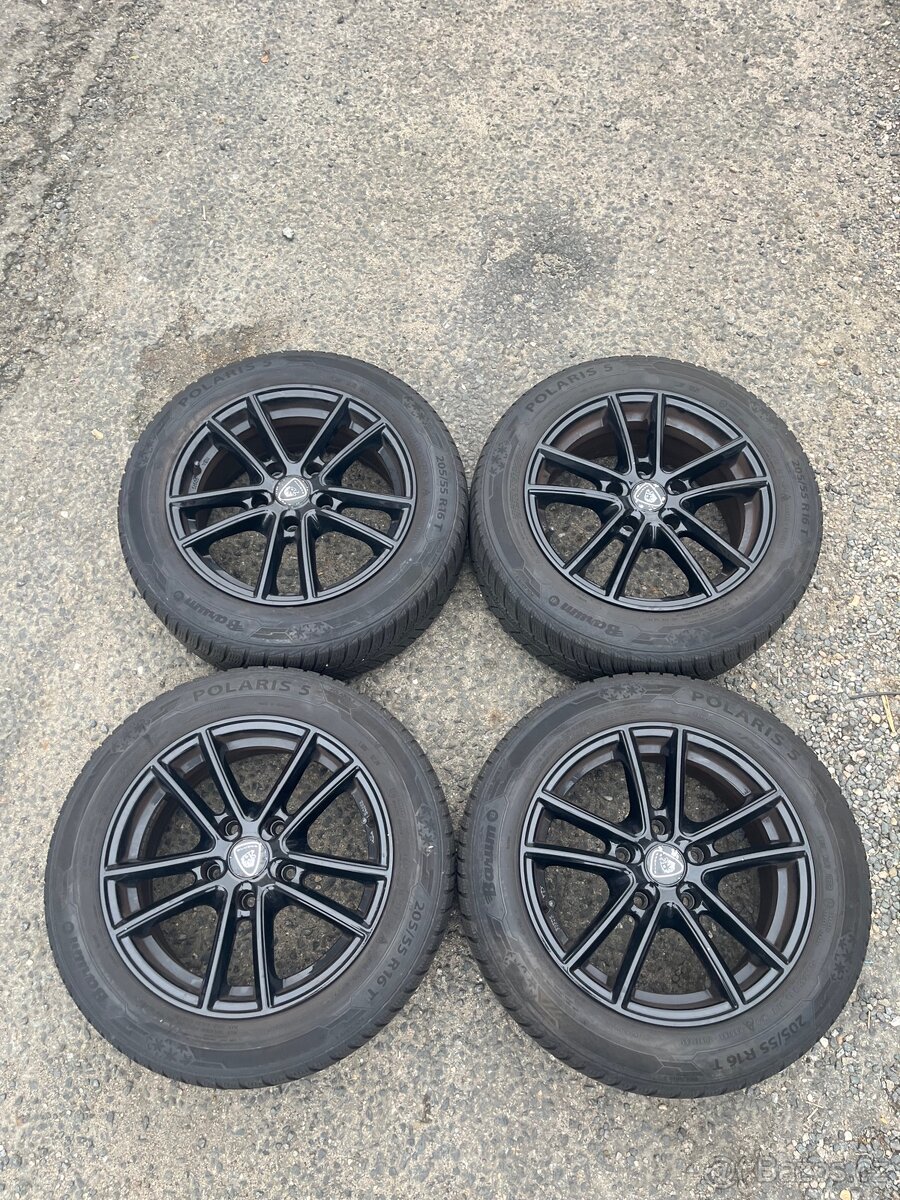 Alu kola R16 5x120 zimní pneu 205/55/16
