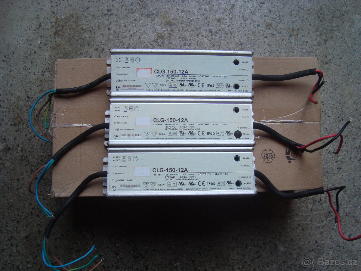 3x trafo 12V DC 11A
