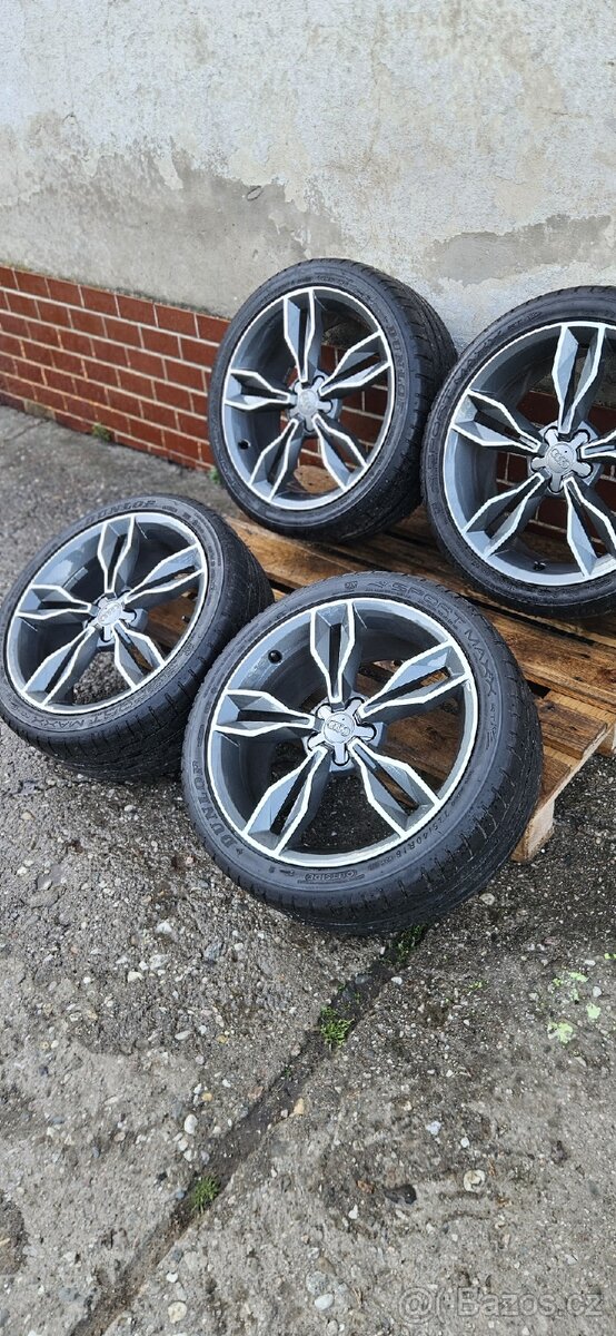 Alu kola r18 Audi, 5x100, letní 225/40