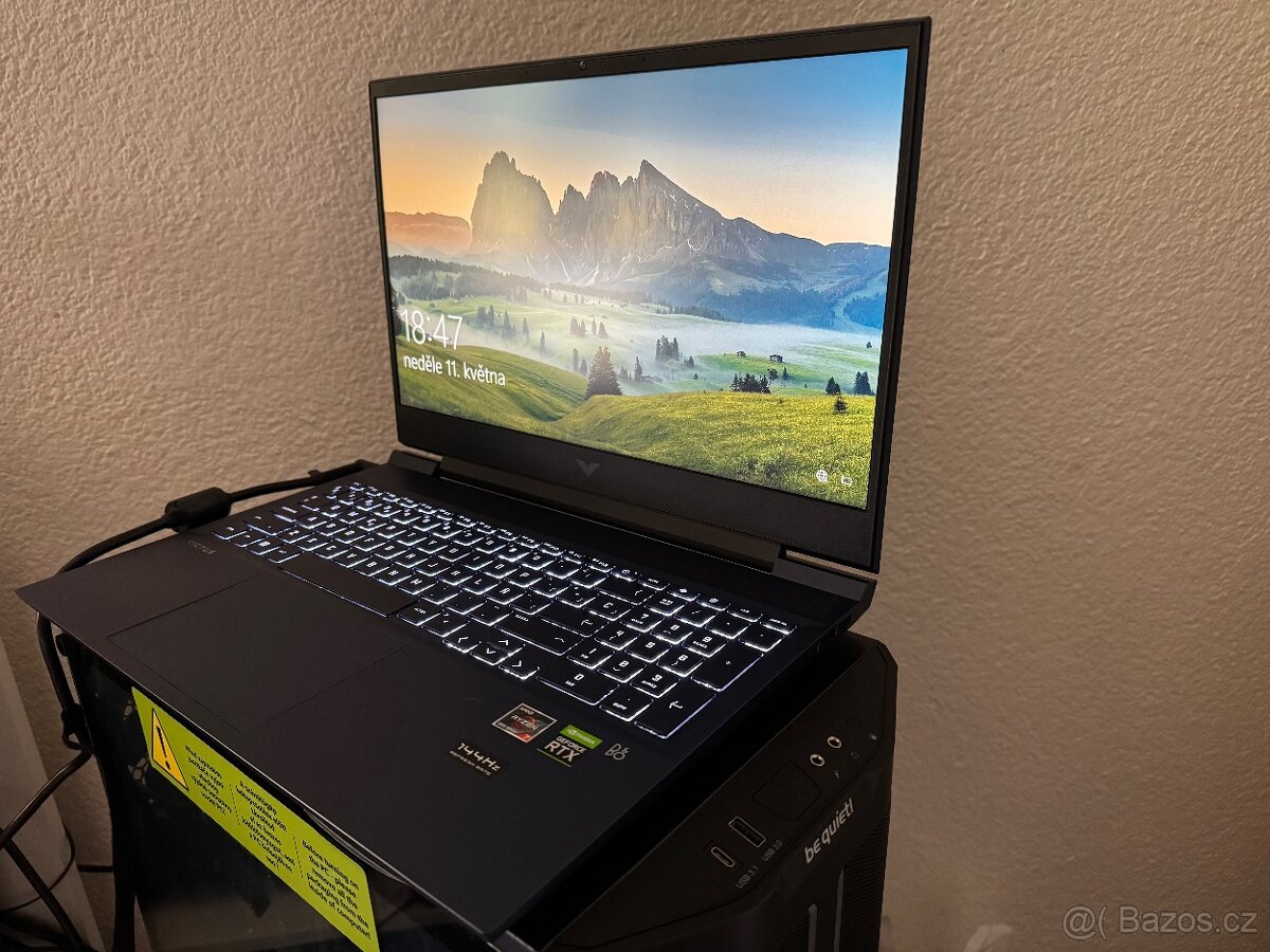 Herní Notebook HP Victus 16” Ryzen 7, Rtx 3050 Ti