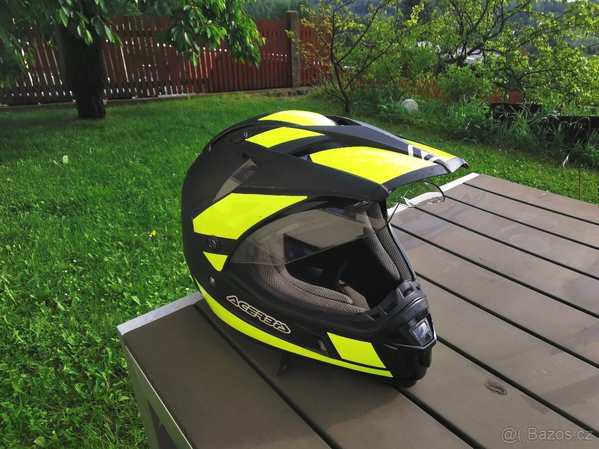 helma Acerbis, vel. L 59-60, enduro , se sluneční clonou