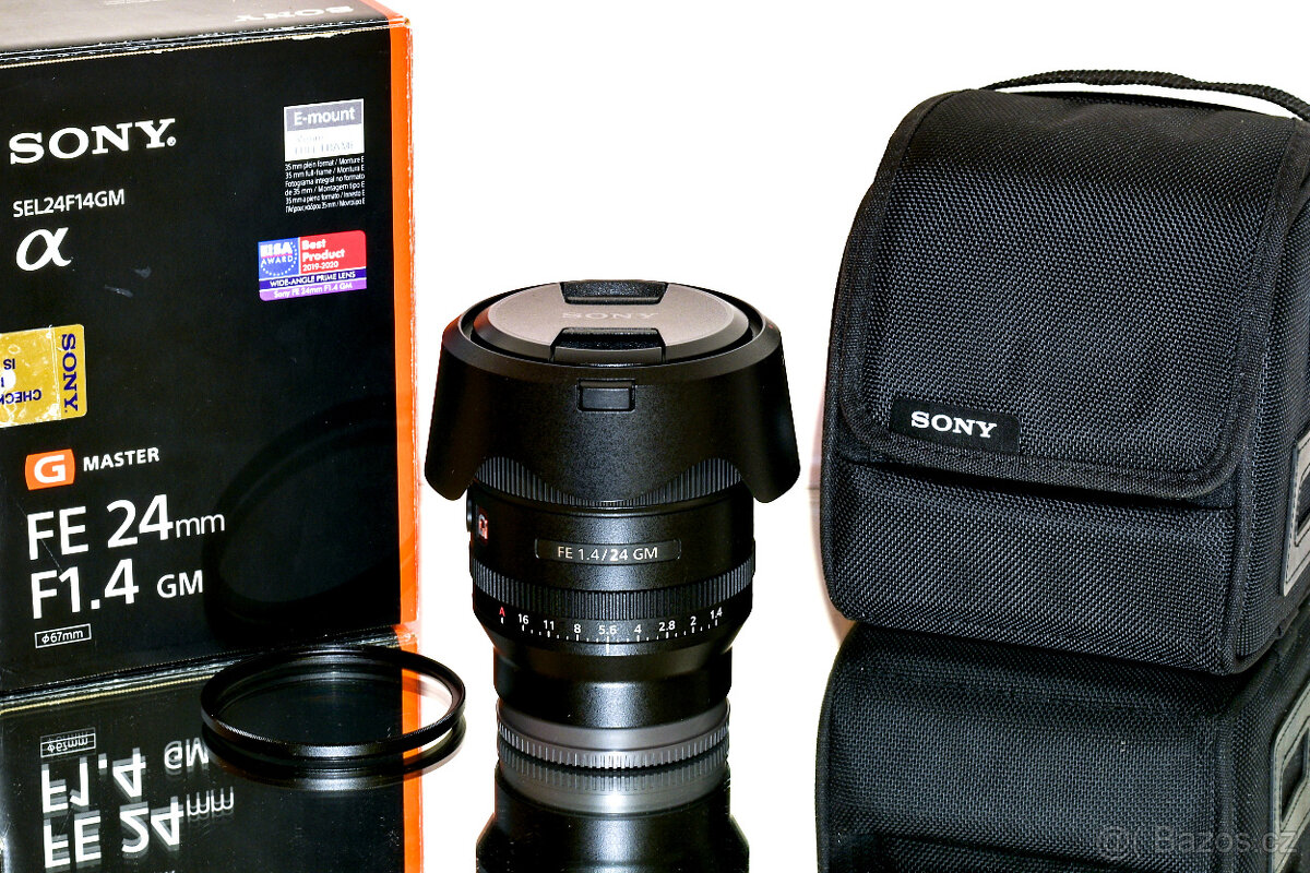 Sony FE 24mm f/1,4 GM + UV filtr 67mm Bez známek použití