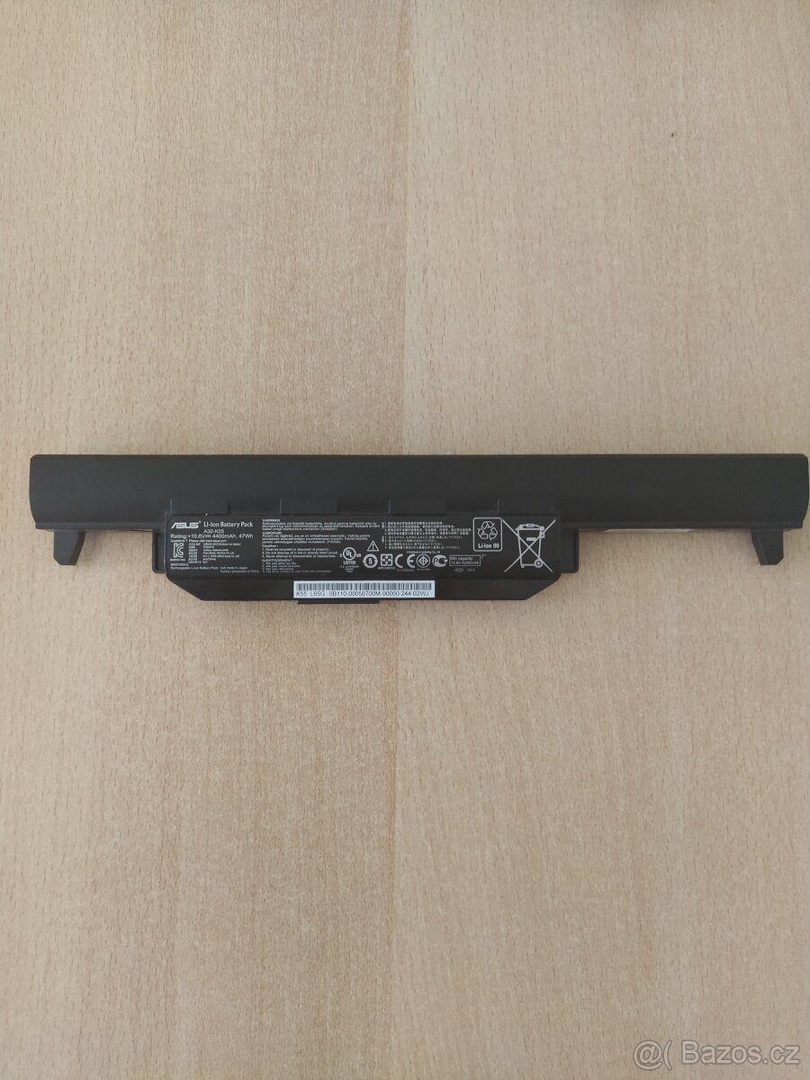 Baterie Asus A32-K55 vydrž 2 hodiny