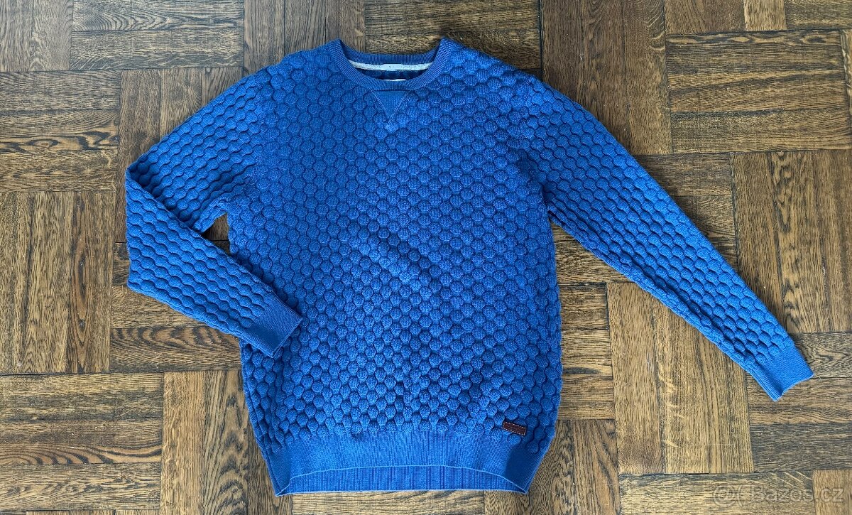 Pepe Jeans L Slim modr svetr