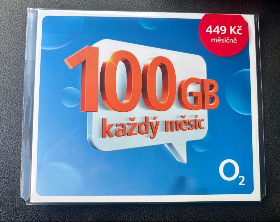 SIM karta O2 100GB