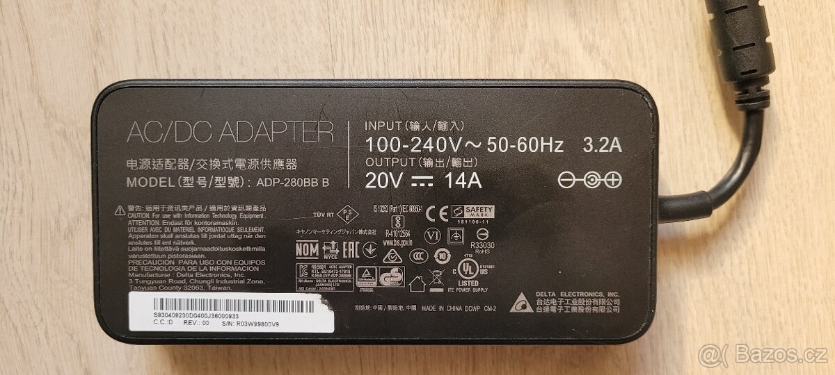 Nabíječka na notebook pro MSI GE75 GE65 GE63 GL65 GP75 GP65