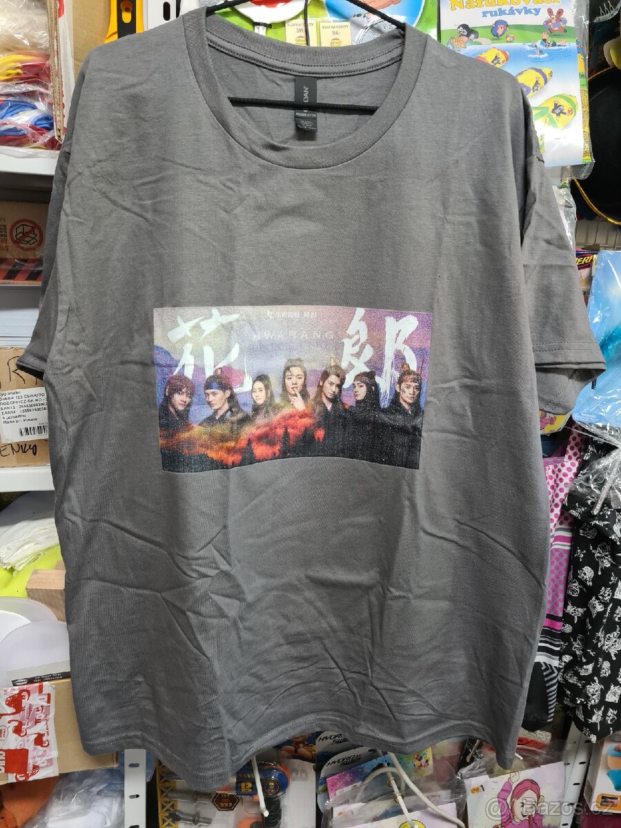 Pánské tričko xxl Hwarang šedé