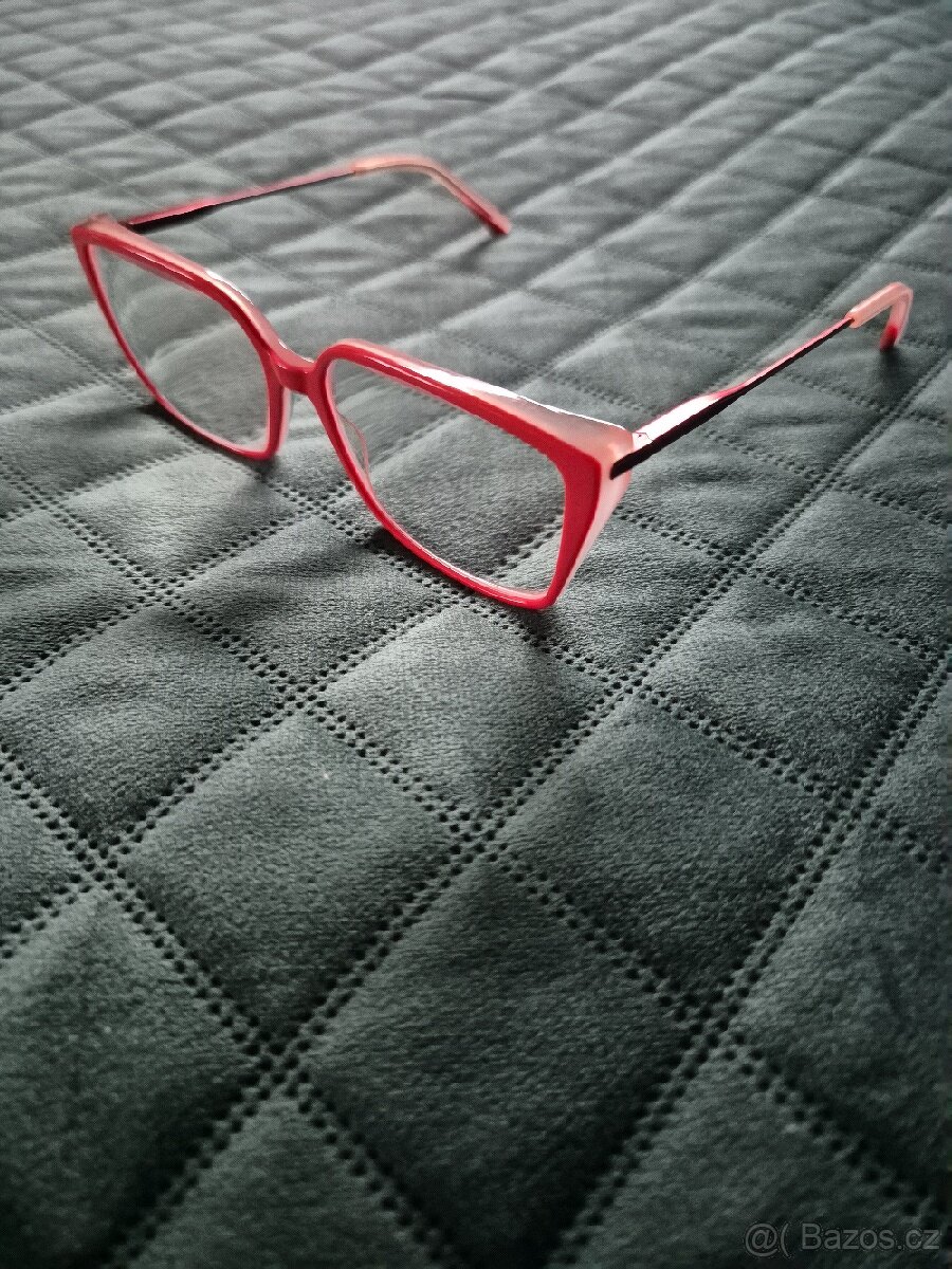 dámské dioptrické brýle červené