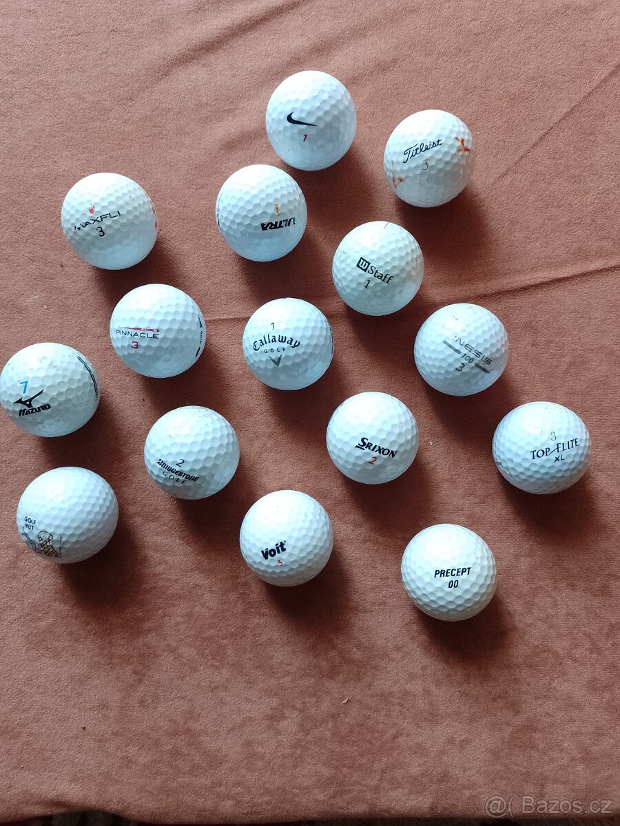 Golfové míčky hrané - levně