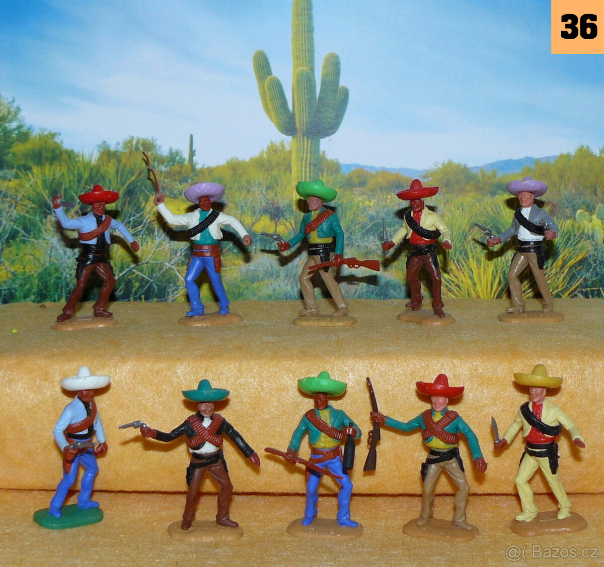 ( 36 ) Timpo Toys originál figurky : Mexičani