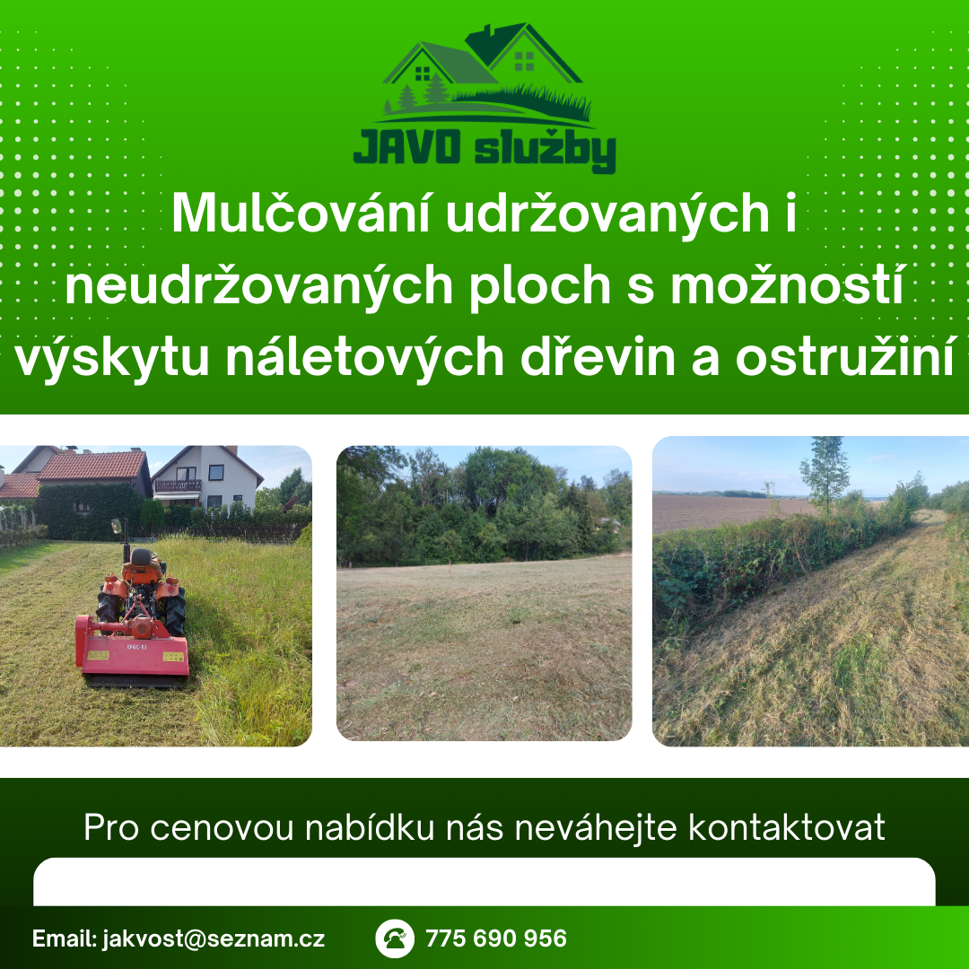Sekání trávy a mulčování