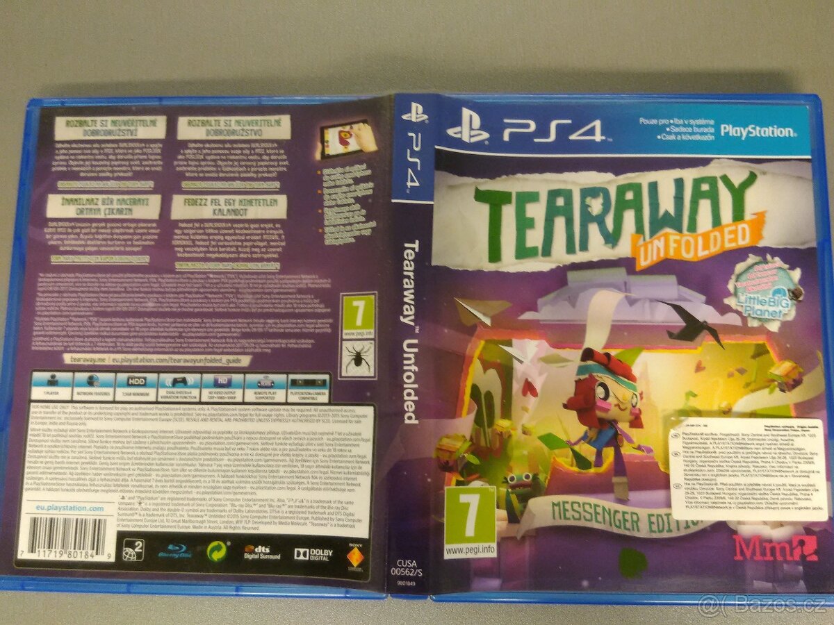Tearaway Unfolded pro Playstation 4
