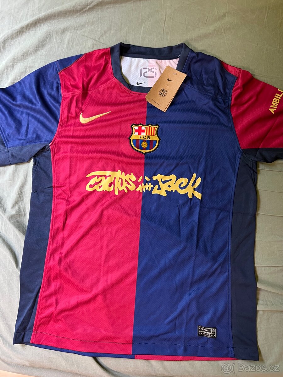 Fotbalový dres FC Barcelona x Travis Scott x Cactus Jack S