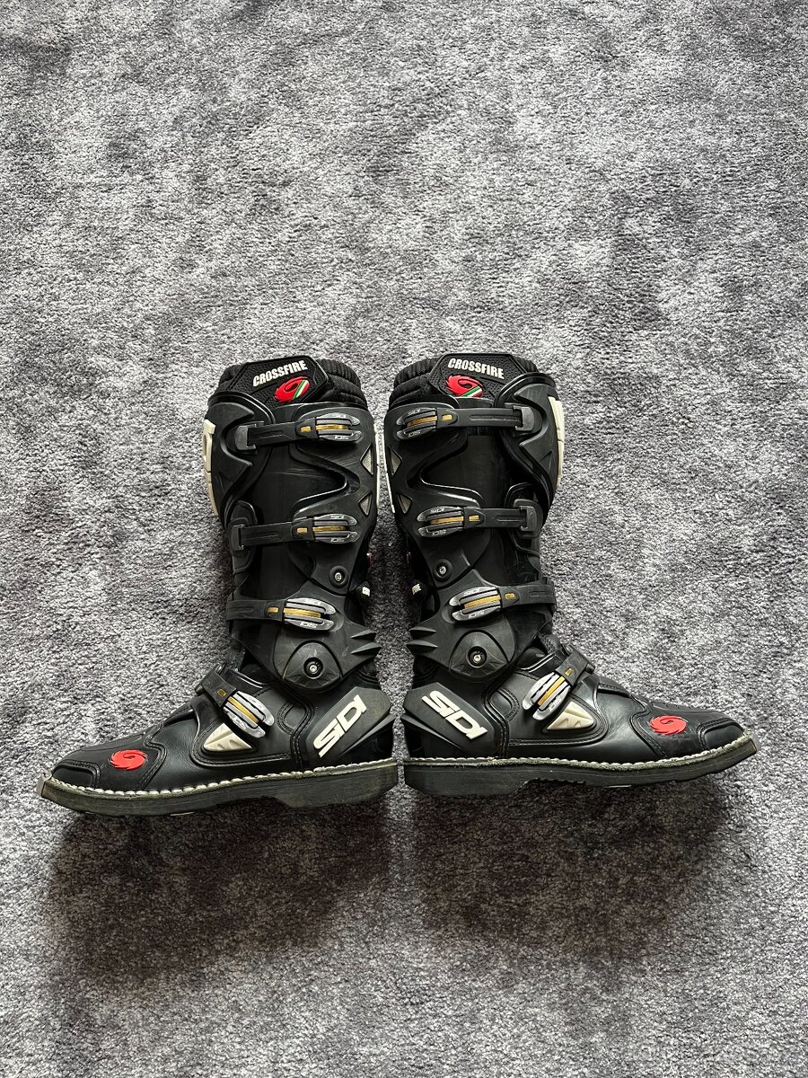 3x MX enduro boty Sidi Crosfire a Gaerne SG 12