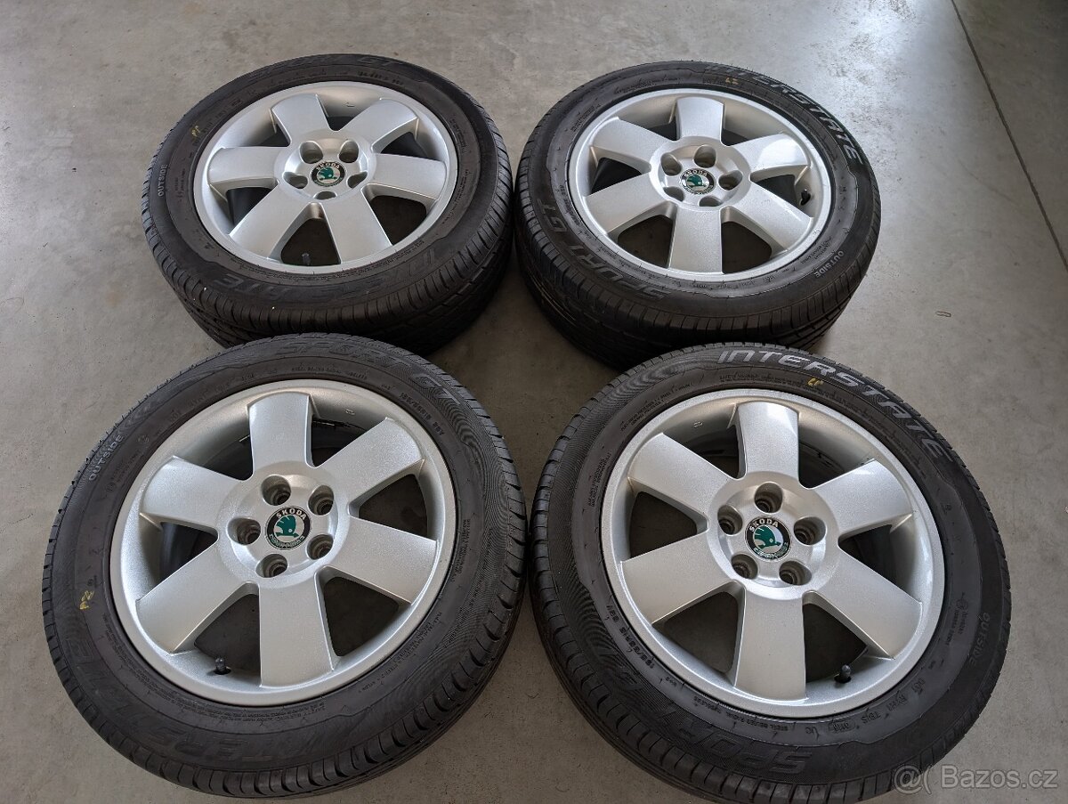 Originální ALU kola škoda Band 195/55/R15