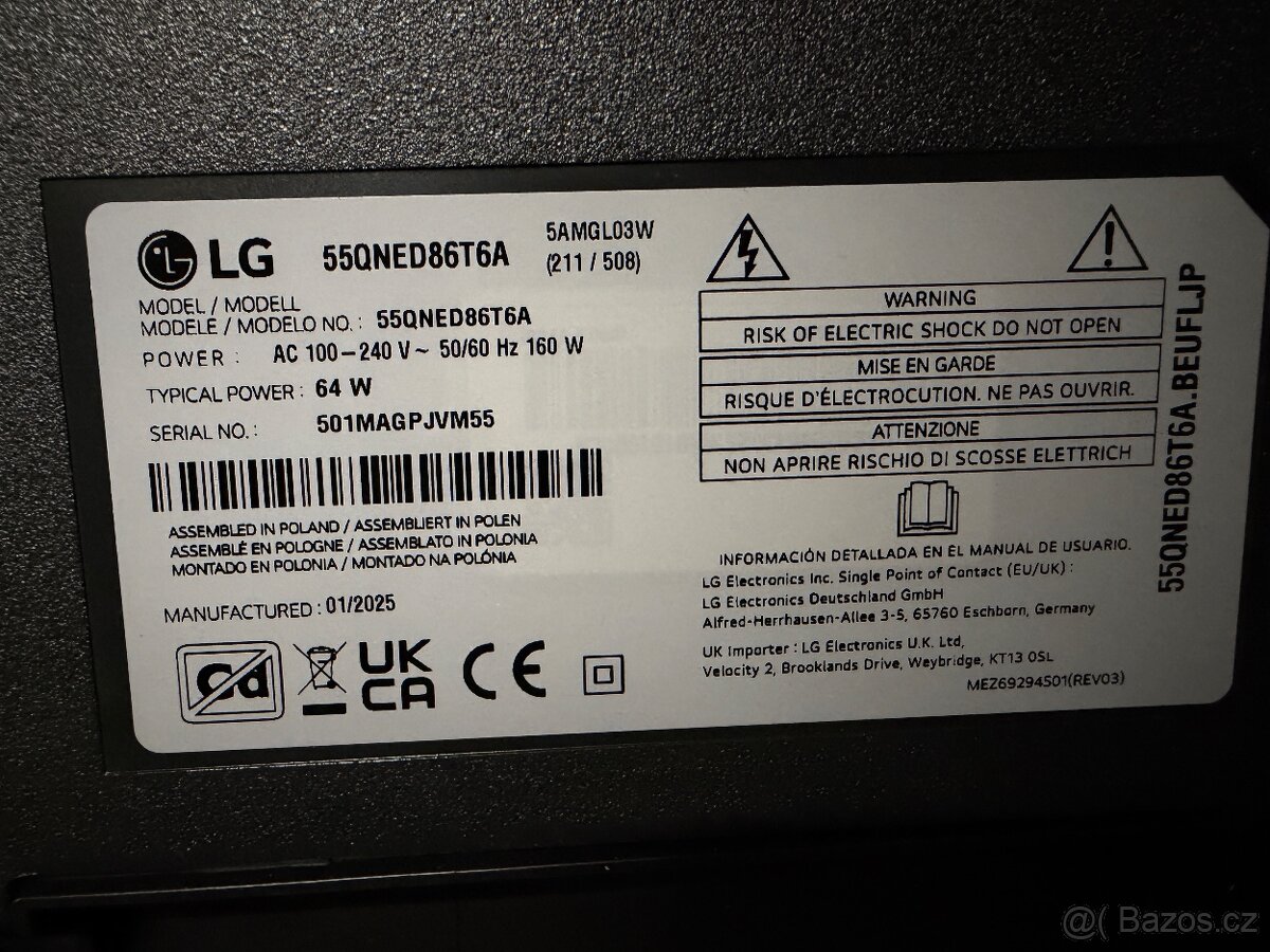 Televize LG 55 QNED