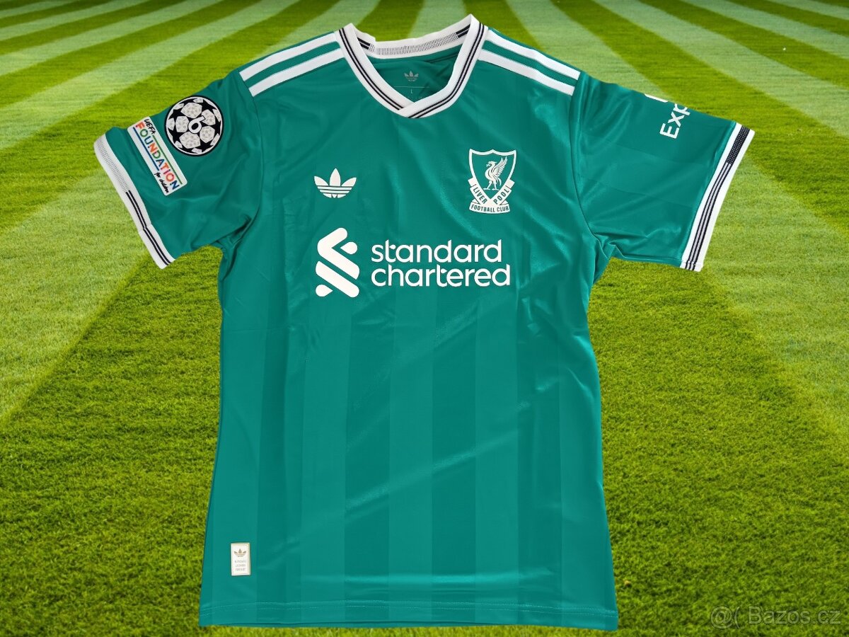 Fotbalový dres Liverpool FC 25/26 – zelená AWAY Authentic