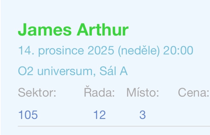 James Arthur 14.12.2025