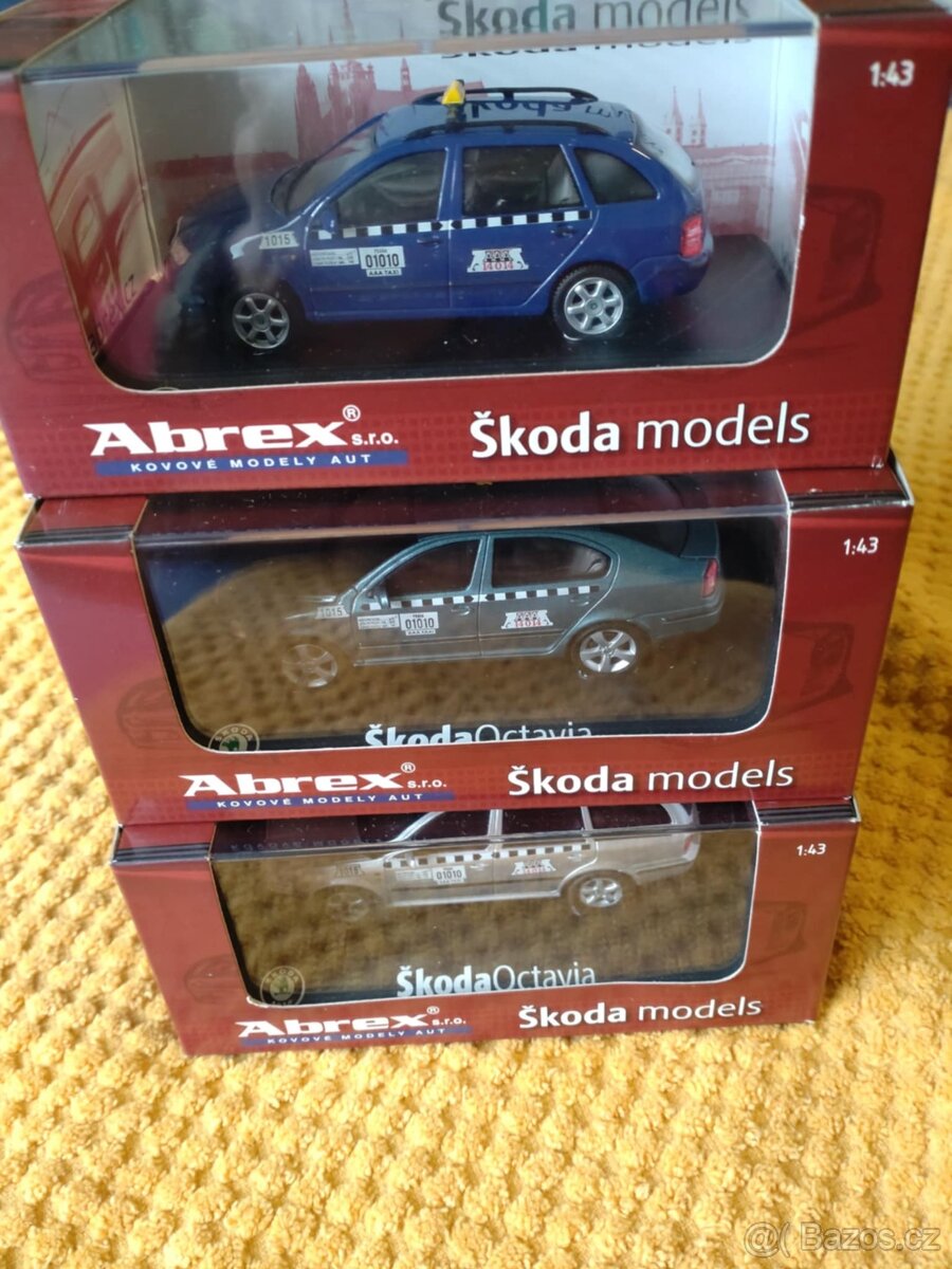 MODEL ABREX TAXI 1:43 pouze KOMPLET 3 KUSY