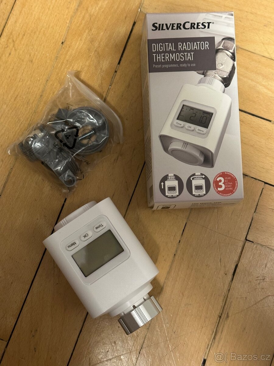 Prodám digitální termostat SilverCrest na radiátor