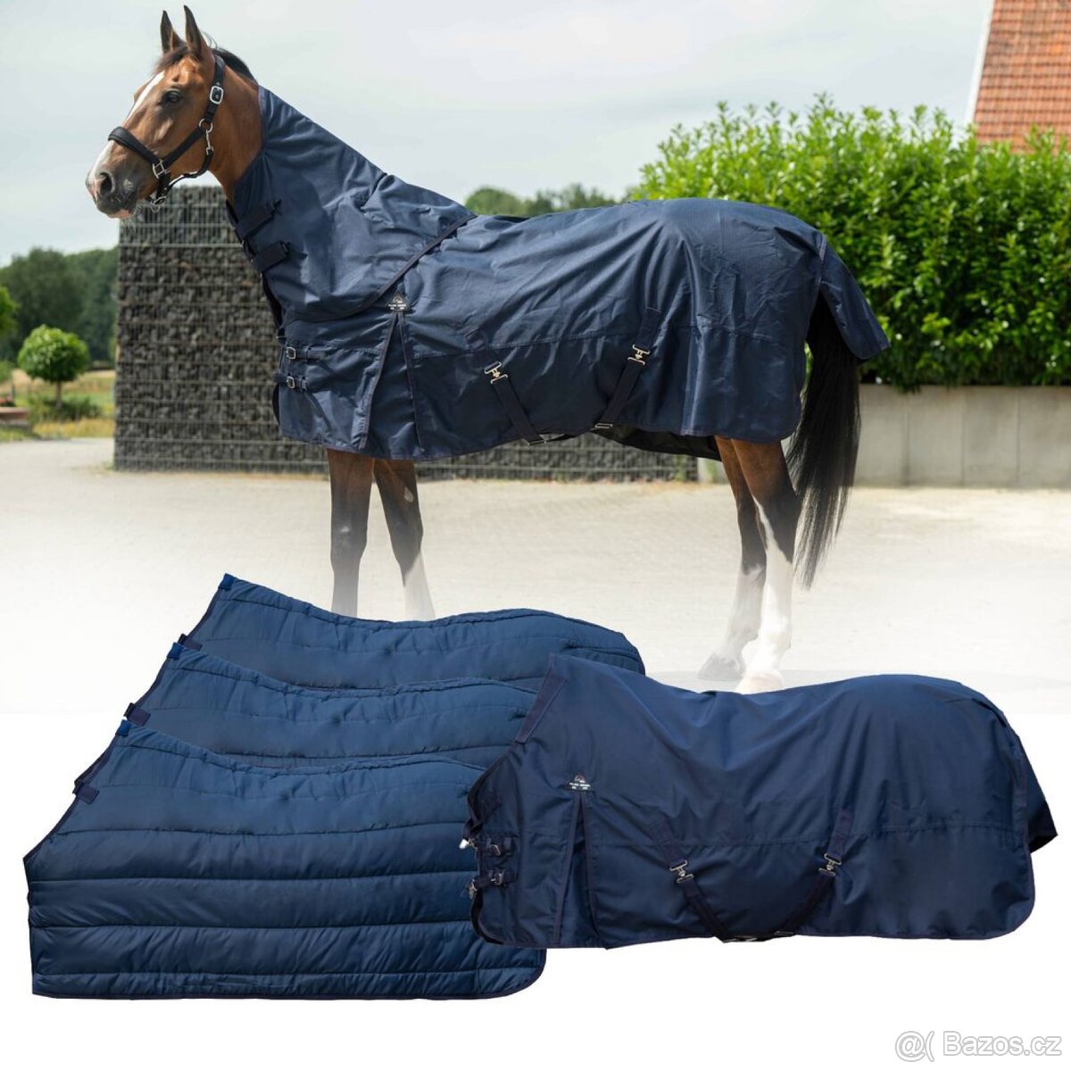 Deka výběhová HKM Kombi 2 Clip in System s odním. krkem