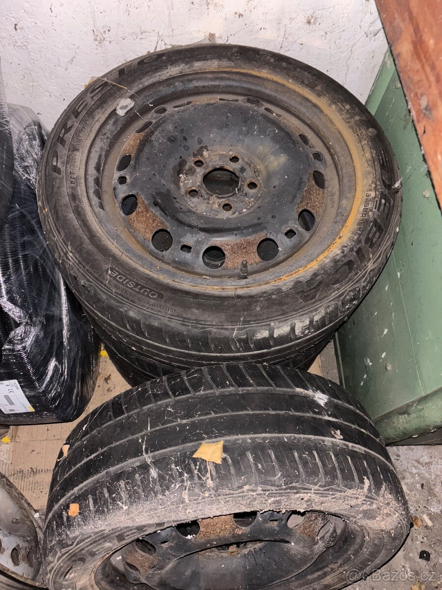 Sada plech. disku pneu 195/50/15 5x100 et43 6Jx15