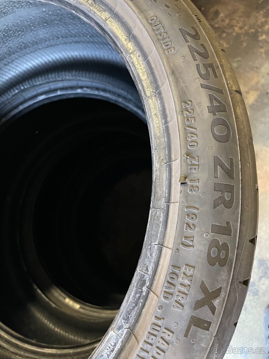Continental sport contact 7. 225/40 r18