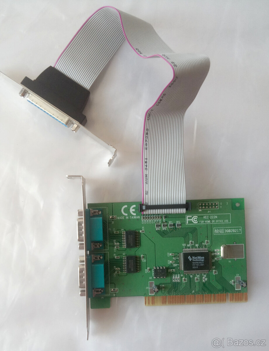 řadič PCI -> 2x COM RS232 + LPT