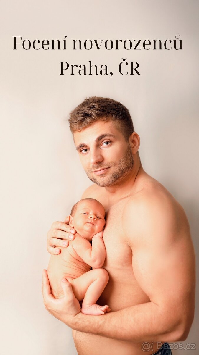 Focení novorozenců Praha a celé ČR, ateliér / doma Newborn