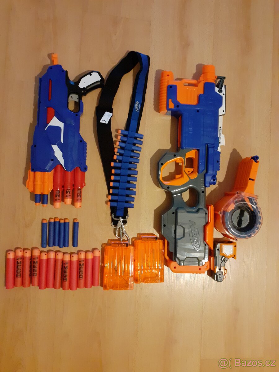NERF pistole 2x s příslušenstvím