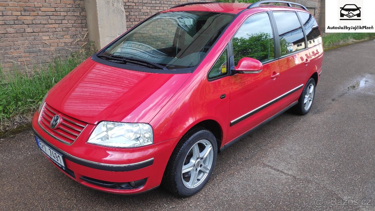 Volkswagen Sharan, 1,9TDi 85kw bez DPF, 7 míst