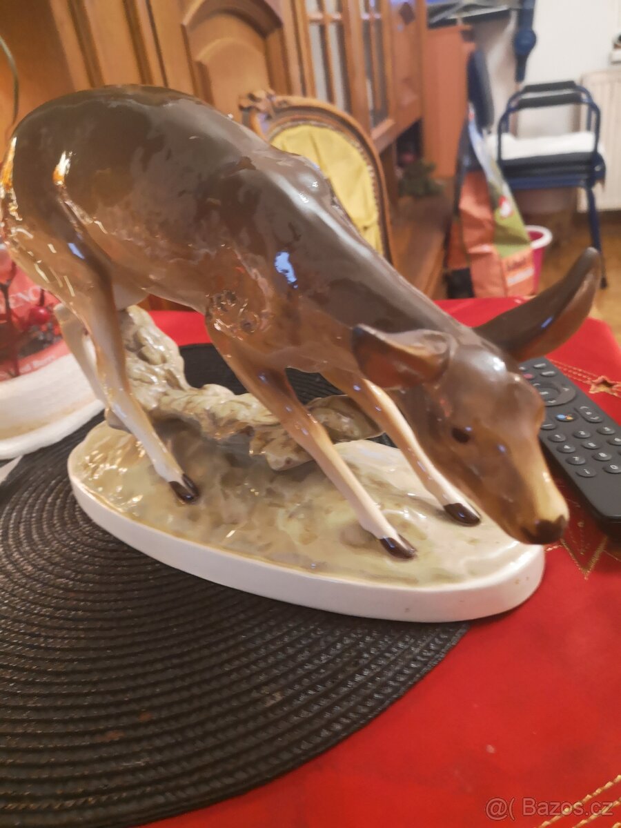 porcelánové sošky zvířat dux