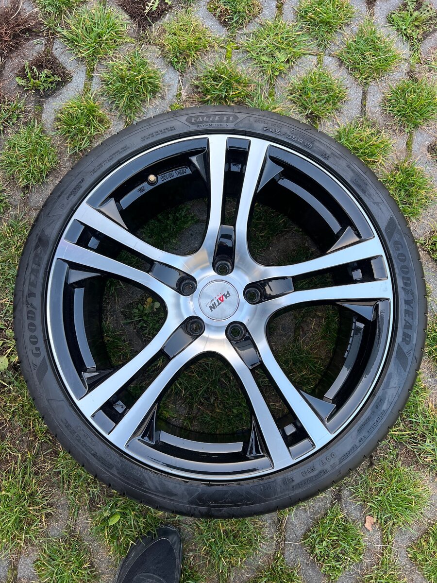 Alu 19 5x112- zánovní pneu goodyear f1 ( možno zvlášť )