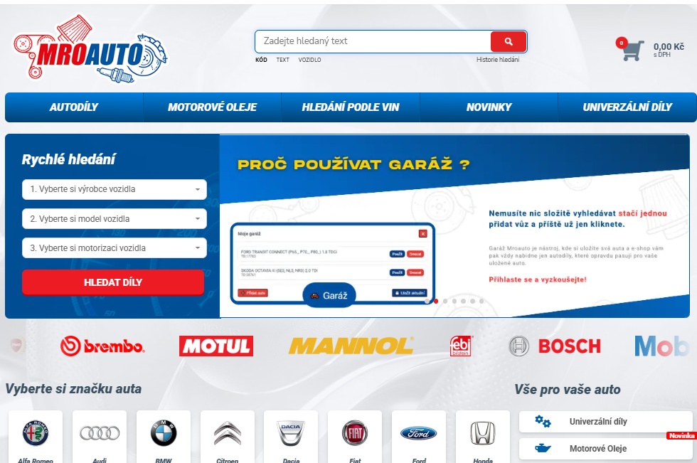 Skladník / expedient v e-shopu s autodíly - HPP Bohumín