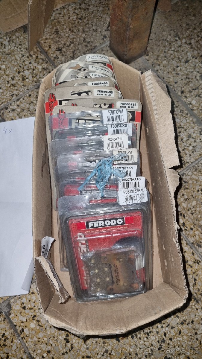 Motorkove desky Ferodo moto i zavodni - Vyprodej skladu