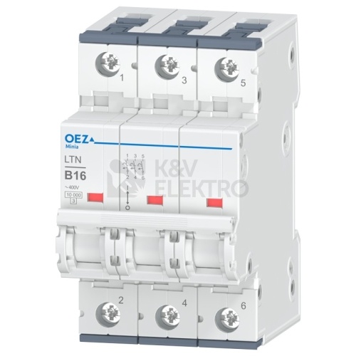 Třífázový hlavní jistič OEZ LTN-16B-3-10kA