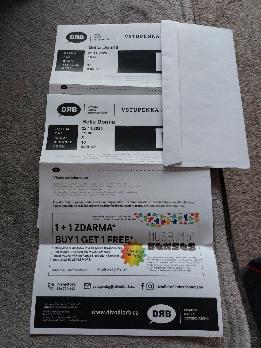 Vstupenky do divadla