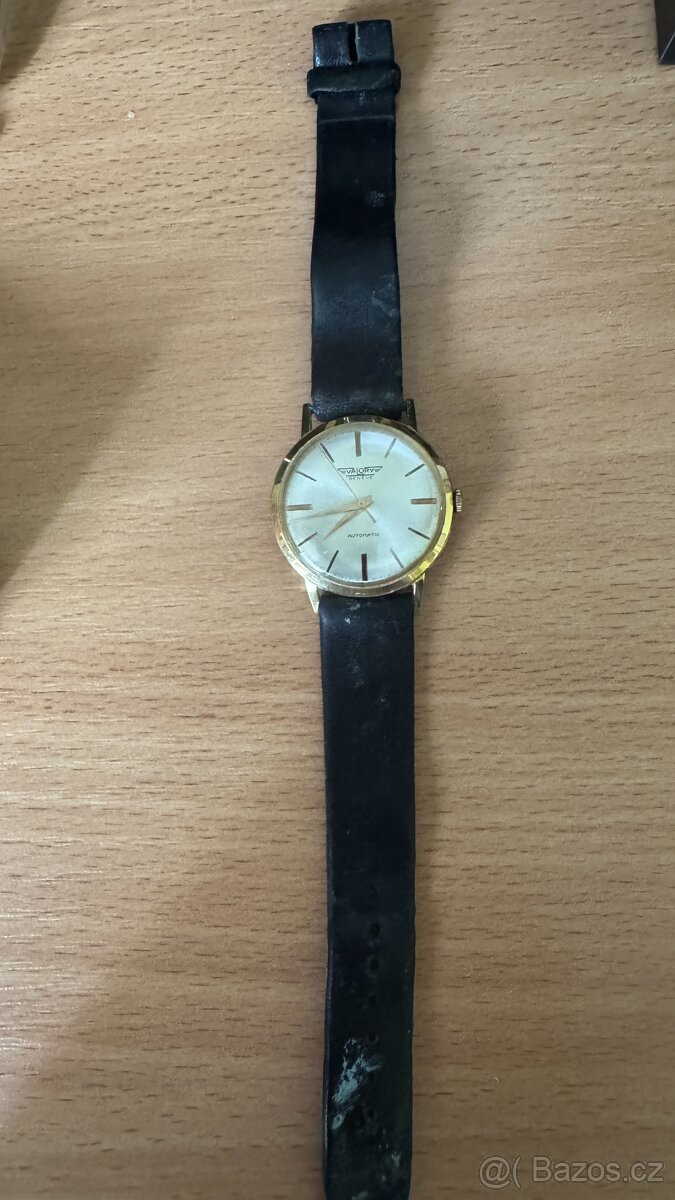 Zlaté náramkové hodinky Valory Geneve Automatic