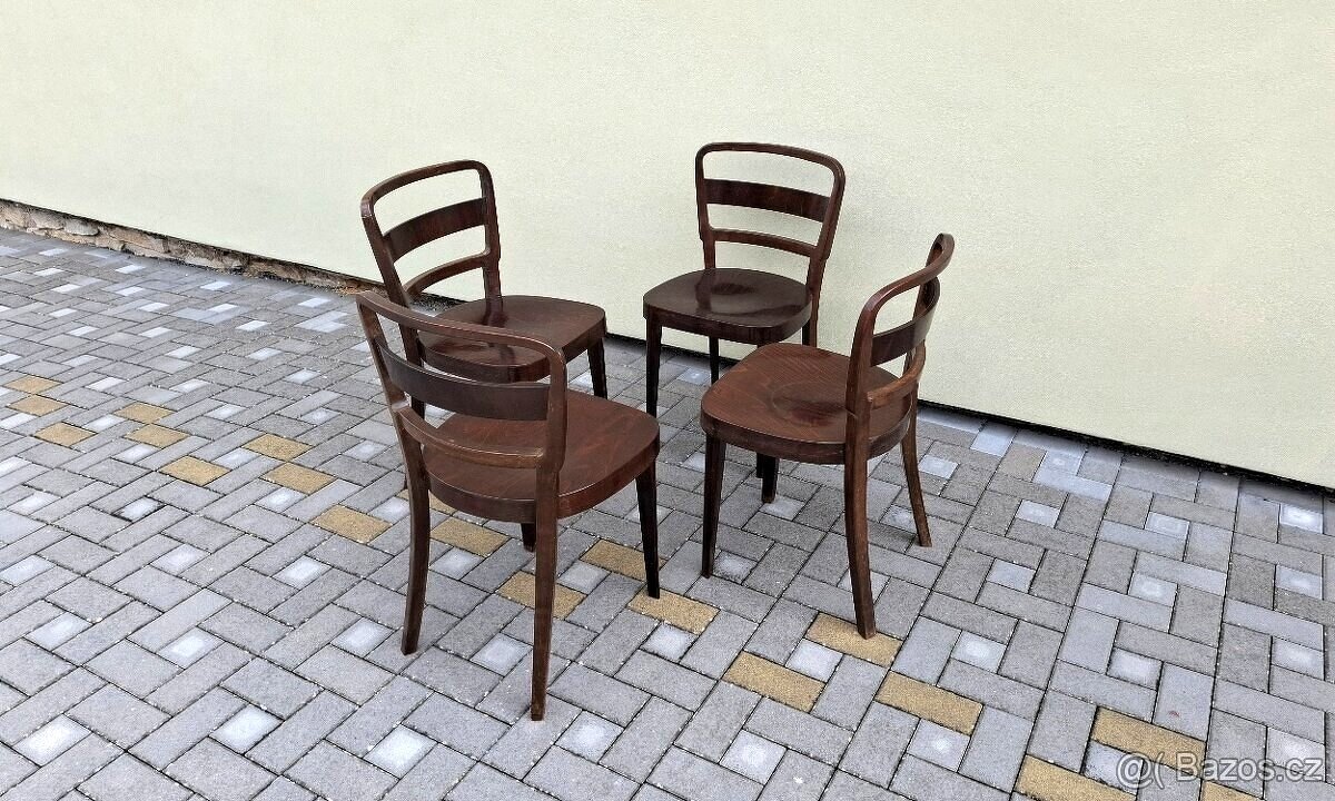 Celodřevěné židle TON 4ks